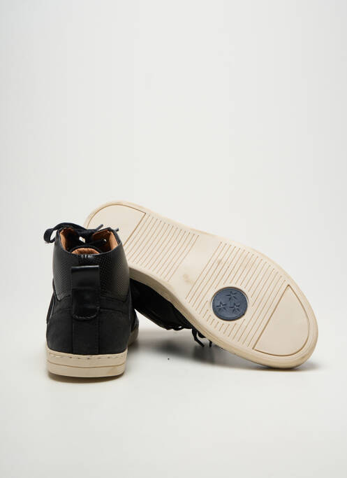 Baskets tissage satiné bout rond noir MEDELLIN homme