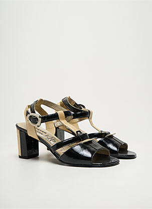 Sandales/nu pieds talon bottier talon de 4 à 6cm noir J.METAYER femme