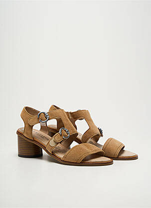 Sandales/nu pieds talon bottier talon de 4 à 6cm marron J.METAYER femme