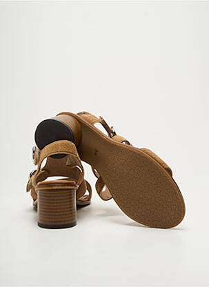 Sandales/nu pieds talon bottier talon de 4 à 6cm marron J.METAYER femme