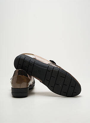Derbies matière lisse talon plat jusqu'à 3cm marron GEO-REINO femme