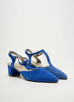 Sandales/nu pieds talon bottier talon de 4 à 6cm bleu J.METAYER femme