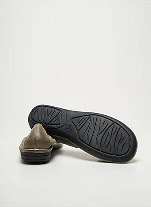 Ballerines bout rond talon plat jusqu'à 3cm gris JANA femme
