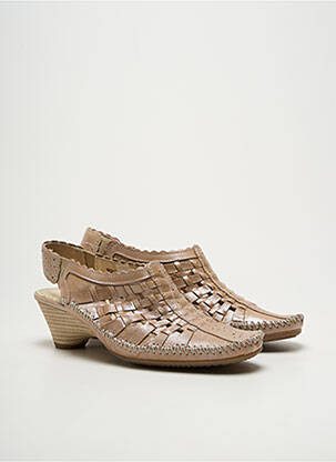 Sandales/nu pieds talon de 4 à 6cm marron NATURFORM femme