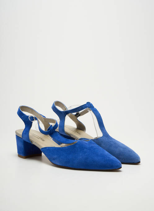 Sandales/nu pieds talon bottier talon de 4 à 6cm bleu J.METAYER femme