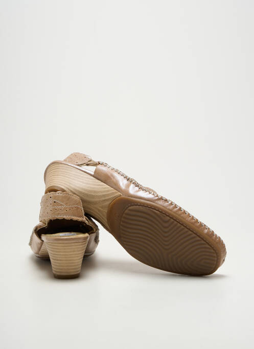 Sandales/nu pieds talon de 4 à 6cm marron NATURFORM femme