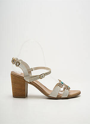 Sandales/nu pieds talon bottier talon de 7 à 9cm blanc LOLA ESPELETA femme