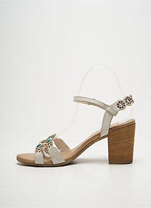 Sandales/nu pieds talon bottier talon de 7 à 9cm blanc LOLA ESPELETA femme