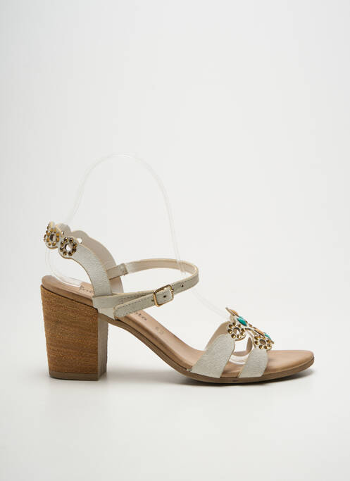 Sandales/nu pieds talon bottier talon de 7 à 9cm blanc LOLA ESPELETA femme