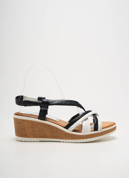 Sandales/nu pieds talon compensé talon de 4 à 6cm noir MARILA femme