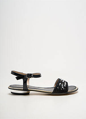 Sandales/nu pieds chiquet talon plat jusqu'à 3cm noir D'CHICAS femme