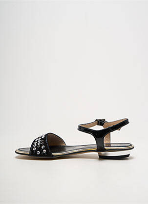Sandales/nu pieds chiquet talon plat jusqu'à 3cm noir D'CHICAS femme
