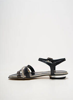 Sandales/nu pieds chiquet talon plat jusqu'à 3cm noir D'CHICAS femme