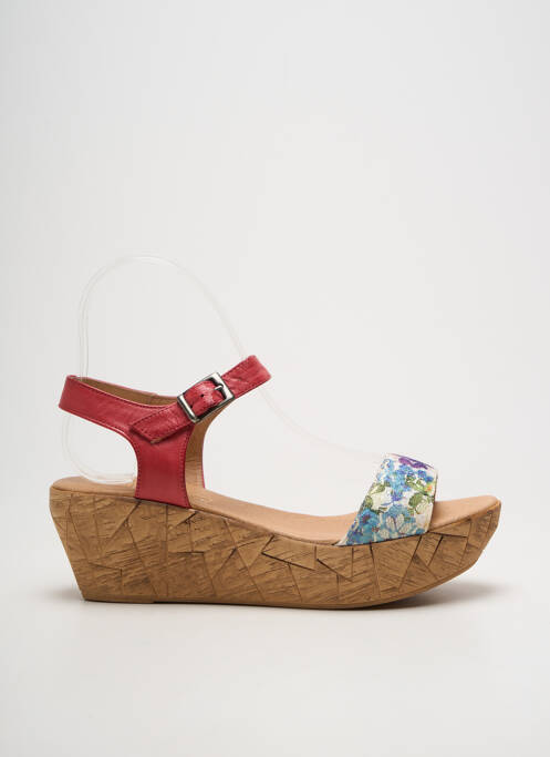 Sandales/nu pieds tissage satiné talon de 4 à 6cm rose BERTUCHI femme