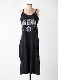 Robe mi-longue sans manche sans manche gris ROSE GARDEN femme