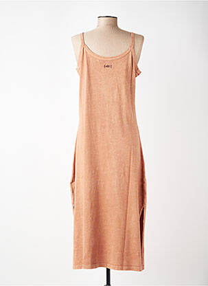 Robe mi-longue sans manche sans manche orange ROSE GARDEN femme