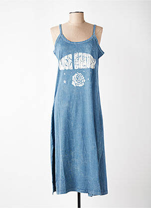 Robe mi-longue sans manche sans manche bleu ROSE GARDEN femme