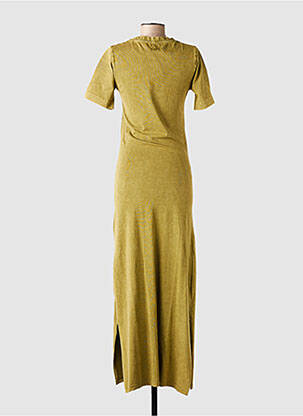 Robe longue manches courtes manches courtes vert ROSE GARDEN femme