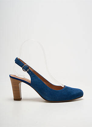 Escarpins fermeture boucle(s) talon de 7 à 9cm bleu KARSTON femme