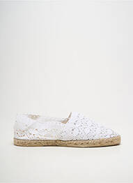 Espadrilles bout rond talon plat jusqu'à 3cm blanc LA MAISON DE L'ESPADRILLE femme