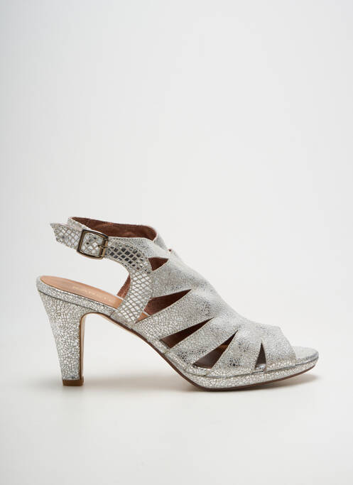 Sandales/nu pieds talon aiguille talon de 7 à 9cm argent KARSTON femme