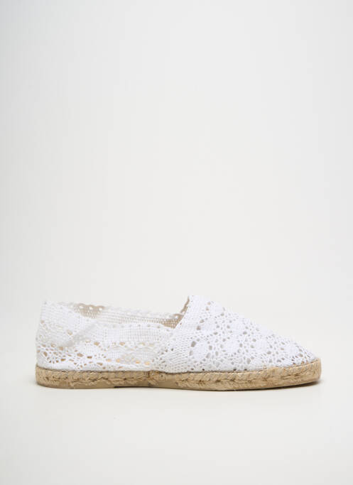 Espadrilles bout rond talon plat jusqu'à 3cm blanc LA MAISON DE L'ESPADRILLE femme