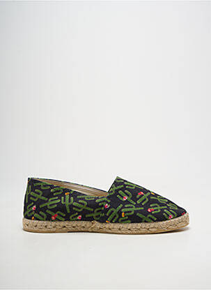 Espadrilles bout rond talon plat jusqu'à 3cm noir LA MAISON DE L'ESPADRILLE femme
