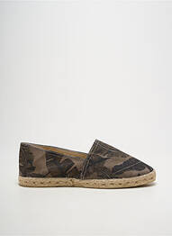Espadrilles bout rond talon plat jusqu'à 3cm vert LA MAISON DE L'ESPADRILLE femme