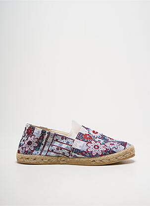 Espadrilles bout rond talon plat jusqu'à 3cm rouge LA MAISON DE L'ESPADRILLE femme