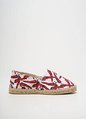 Espadrilles bout rond talon plat jusqu'à 3cm blanc LA MAISON DE L'ESPADRILLE femme