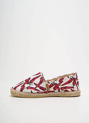 Espadrilles bout rond talon plat jusqu'à 3cm blanc LA MAISON DE L'ESPADRILLE femme