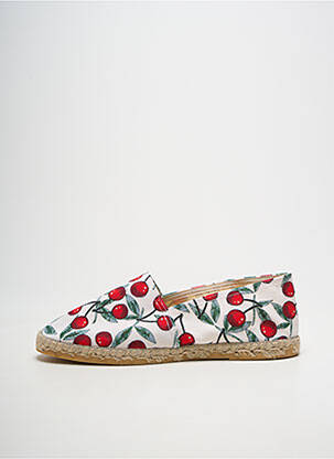 Espadrilles bout rond talon plat jusqu'à 3cm blanc LA MAISON DE L'ESPADRILLE femme