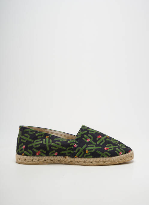 Espadrilles bout rond talon plat jusqu'à 3cm noir LA MAISON DE L'ESPADRILLE femme
