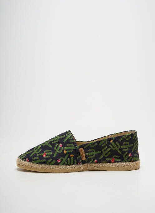 Espadrilles bout rond talon plat jusqu'à 3cm noir LA MAISON DE L'ESPADRILLE femme