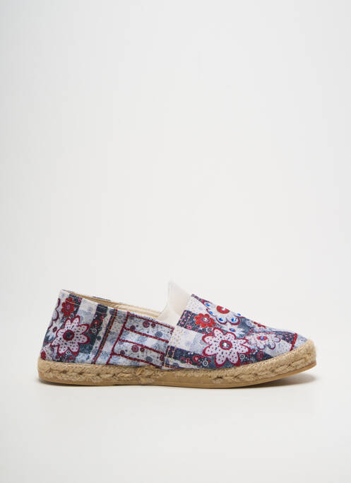 Espadrilles bout rond talon plat jusqu'à 3cm rouge LA MAISON DE L'ESPADRILLE femme
