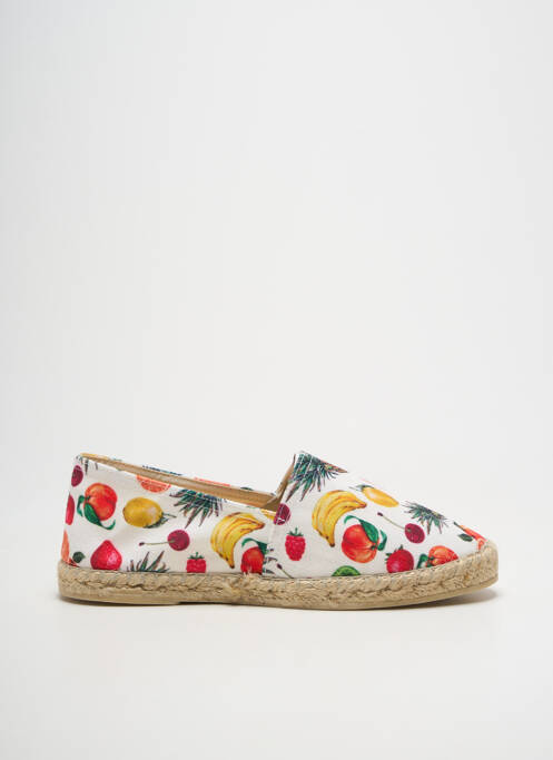 Espadrilles bout rond talon plat jusqu'à 3cm blanc LA MAISON DE L'ESPADRILLE femme