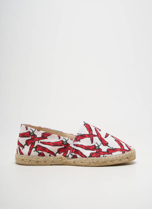 Espadrilles bout rond talon plat jusqu'à 3cm blanc LA MAISON DE L'ESPADRILLE femme