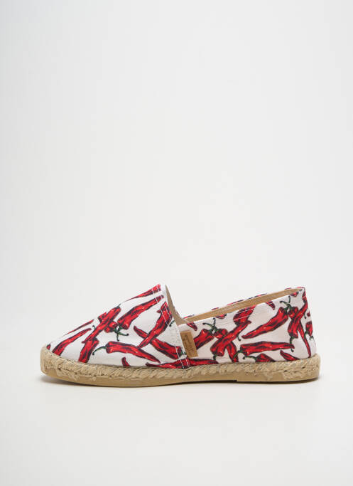 Espadrilles bout rond talon plat jusqu'à 3cm blanc LA MAISON DE L'ESPADRILLE femme