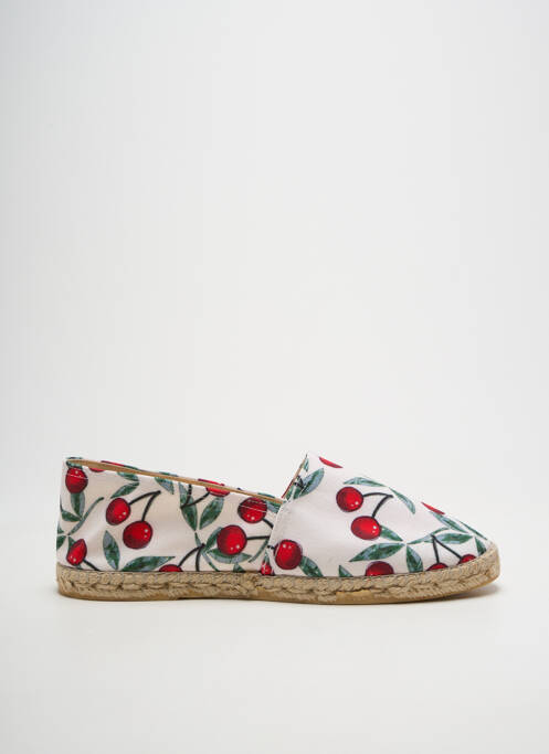 Espadrilles bout rond talon plat jusqu'à 3cm blanc LA MAISON DE L'ESPADRILLE femme