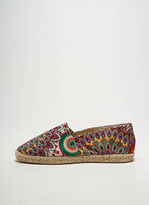 Espadrilles bout rond talon plat jusqu'à 3cm marron LA MAISON DE L'ESPADRILLE femme