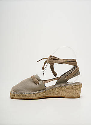Espadrilles fermeture lacets talon de 4 à 6cm vert LA MAISON DE L'ESPADRILLE femme