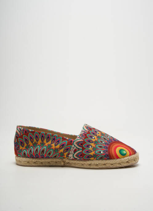 Espadrilles bout rond talon plat jusqu'à 3cm marron LA MAISON DE L'ESPADRILLE femme