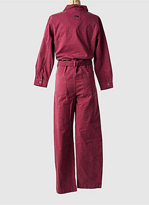 Combi-pantalon col chemisier manches longues violet ROSE GARDEN femme