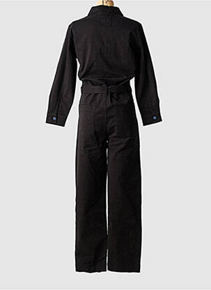 Combi-pantalon col chemisier manches longues noir ROSE GARDEN femme