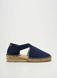 Espadrilles bout rond talon plat jusqu'à 3cm bleu EMMA femme