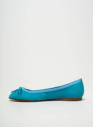 Ballerines bout rond talon plat jusqu'à 3cm bleu SOLINE femme