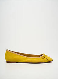 Ballerines bout rond talon plat jusqu'à 3cm jaune SOLINE femme