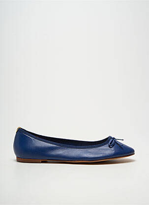 Ballerines bout rond talon plat jusqu'à 3cm bleu SOLINE femme