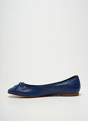 Ballerines bout rond talon plat jusqu'à 3cm bleu SOLINE femme
