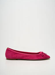 Ballerines bout rond talon plat jusqu'à 3cm rose SOLINE femme